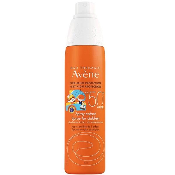 اسپری ضد آفتاب کودک اون Avene حاوی ضد آفتاب SPF50+ 200ml